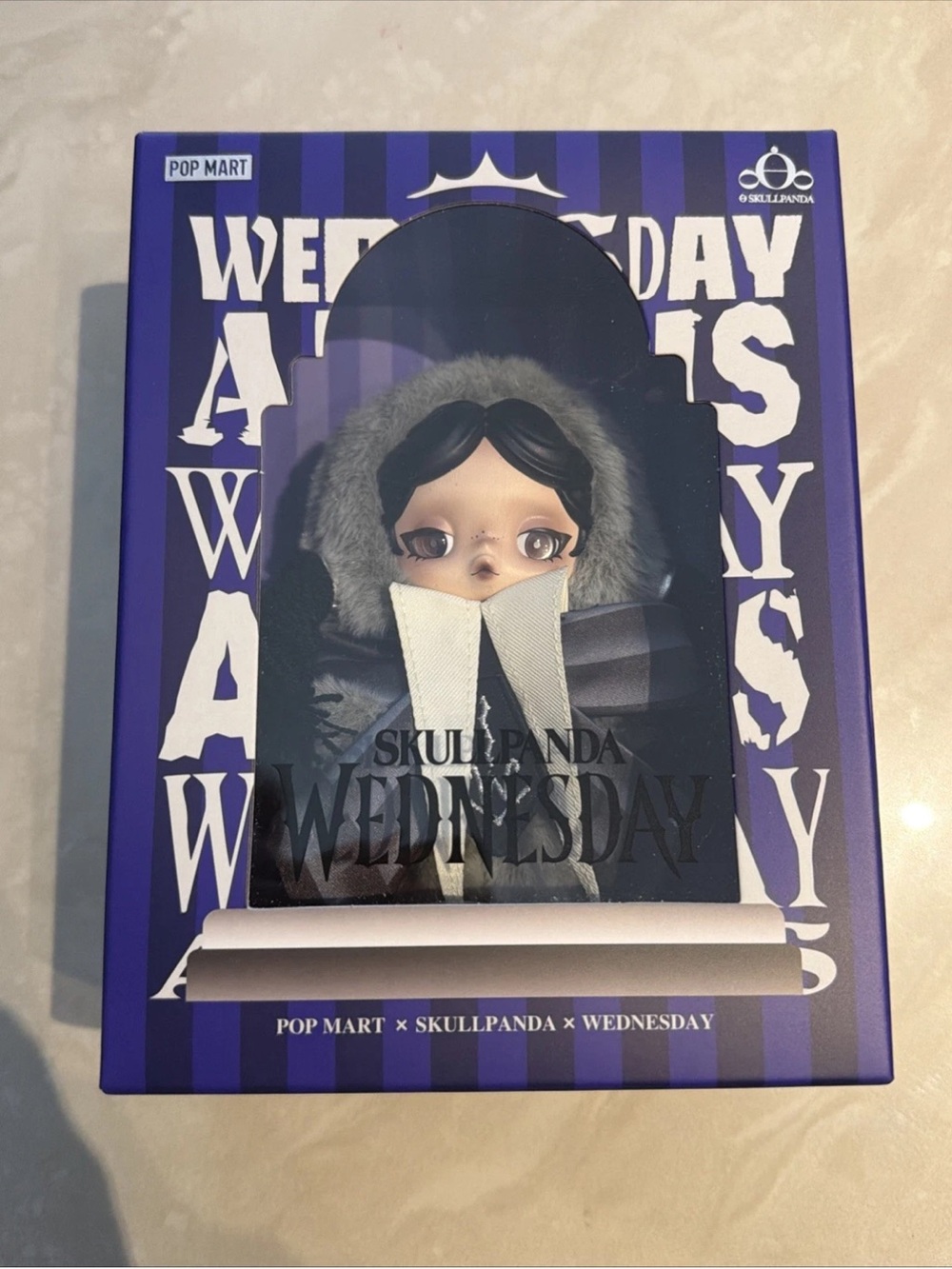 NEW POP MART SKULLPANDA × WEDNESDAY PLUSH (NEVERMORE ACADEMY UNIFORM VERSION)